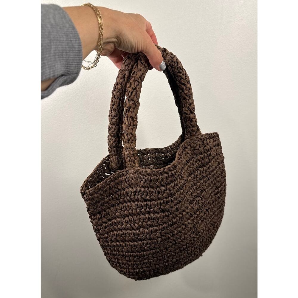 LOFT Brown Woven Bag